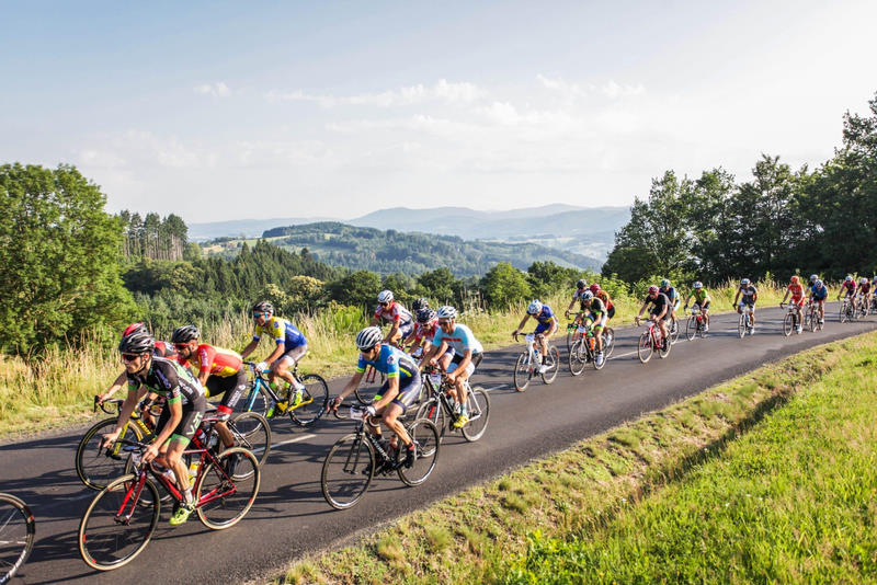 Événement cycliste dans le Livradois-Forez