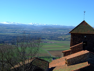 Uitzicht op de Sancy vanuit Usson, Livradois-Forez, Auvergne